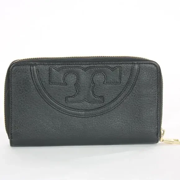 Tory Burch Fleming Embossed Logo Wallet - Picture 2 of 6